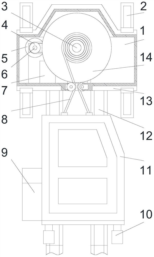 A tower crane connection structure