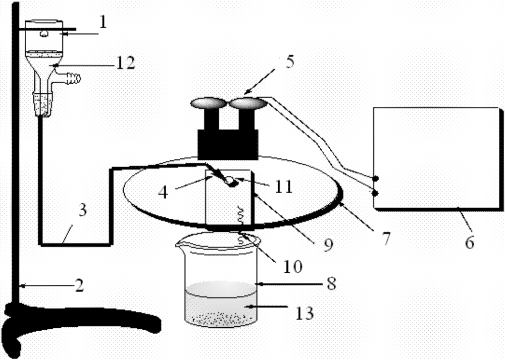 A system and method for simulating acid rain corrosion process of dinosaur fossils