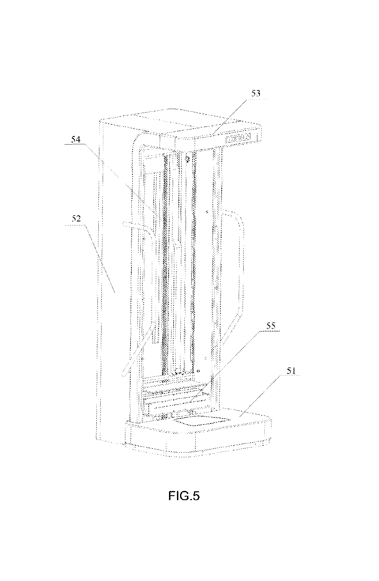 Radiation residue scanning device and system