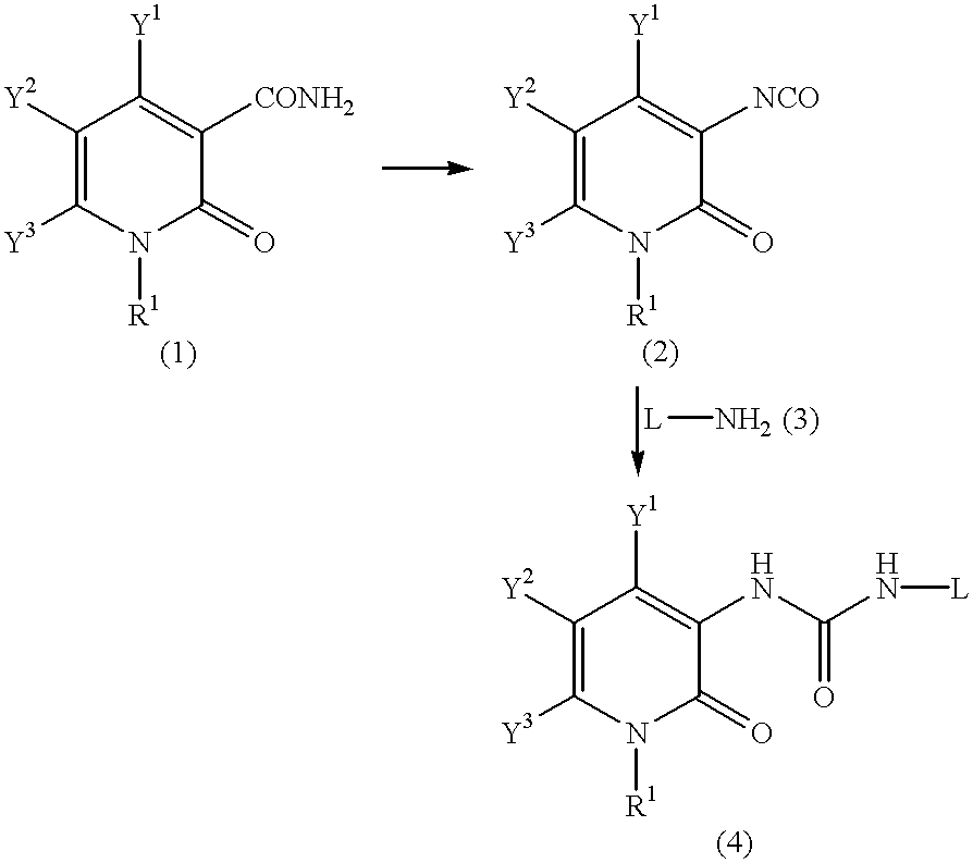 Preparation of pyridone derivatives using phthalimido containing starting material