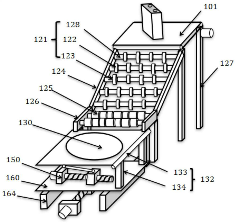 Lead-acid storage battery posture placing and discharging device