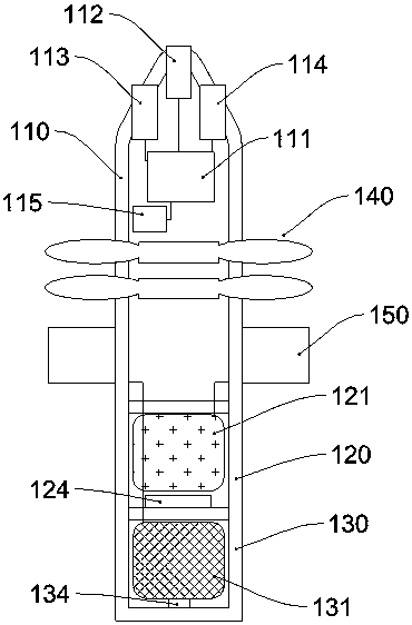 Anti-drone catching device with retrieving function