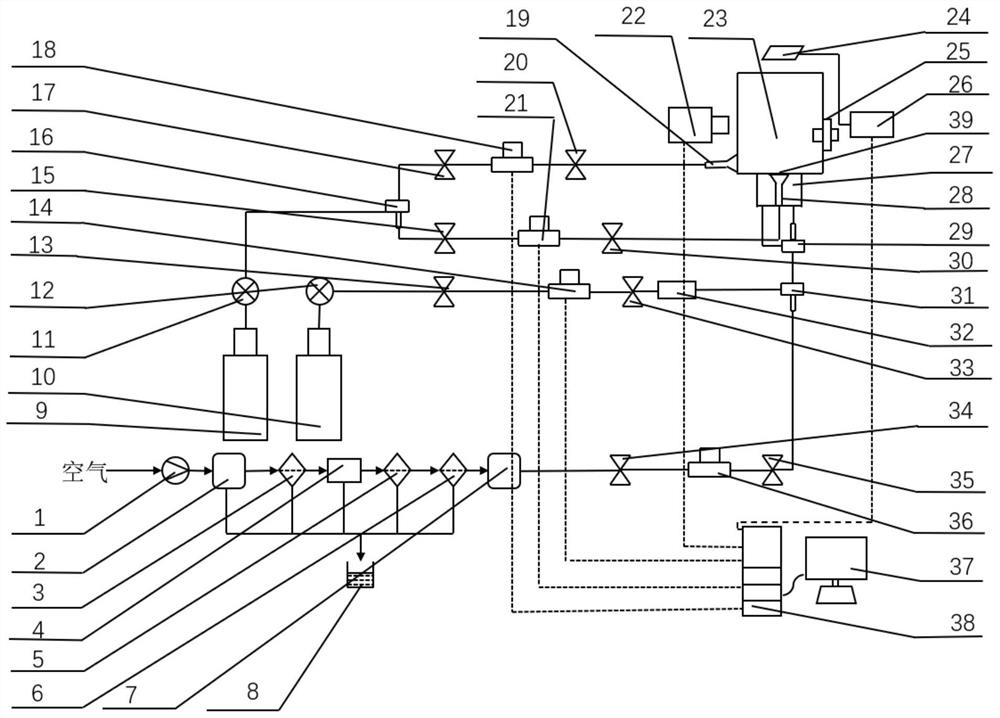 Hydrogen injection system of gas turbine and flame stabilizing method