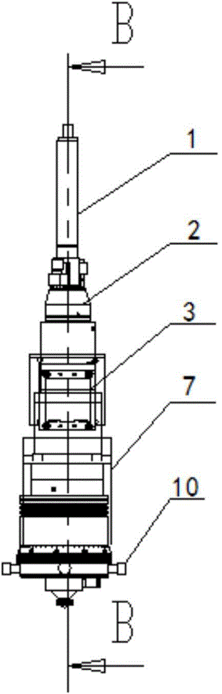 Multi-end laser cutting head