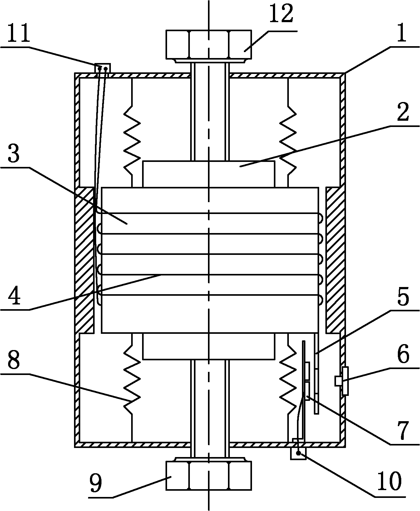 Differential infrared displacement sensing servo acceleration meter