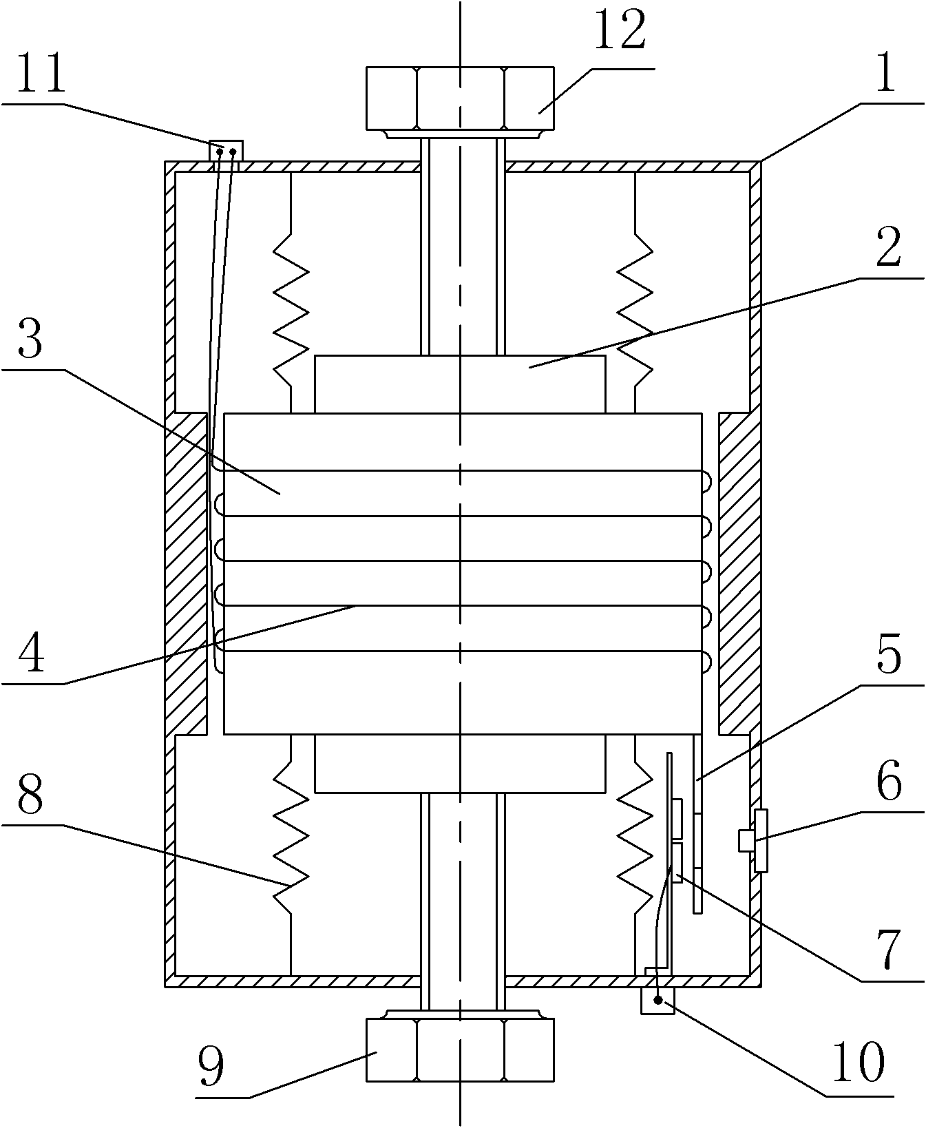 Differential infrared displacement sensing servo acceleration meter