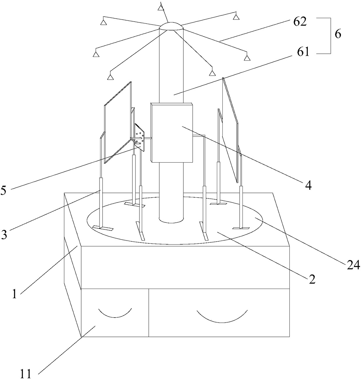 Display device for works of art