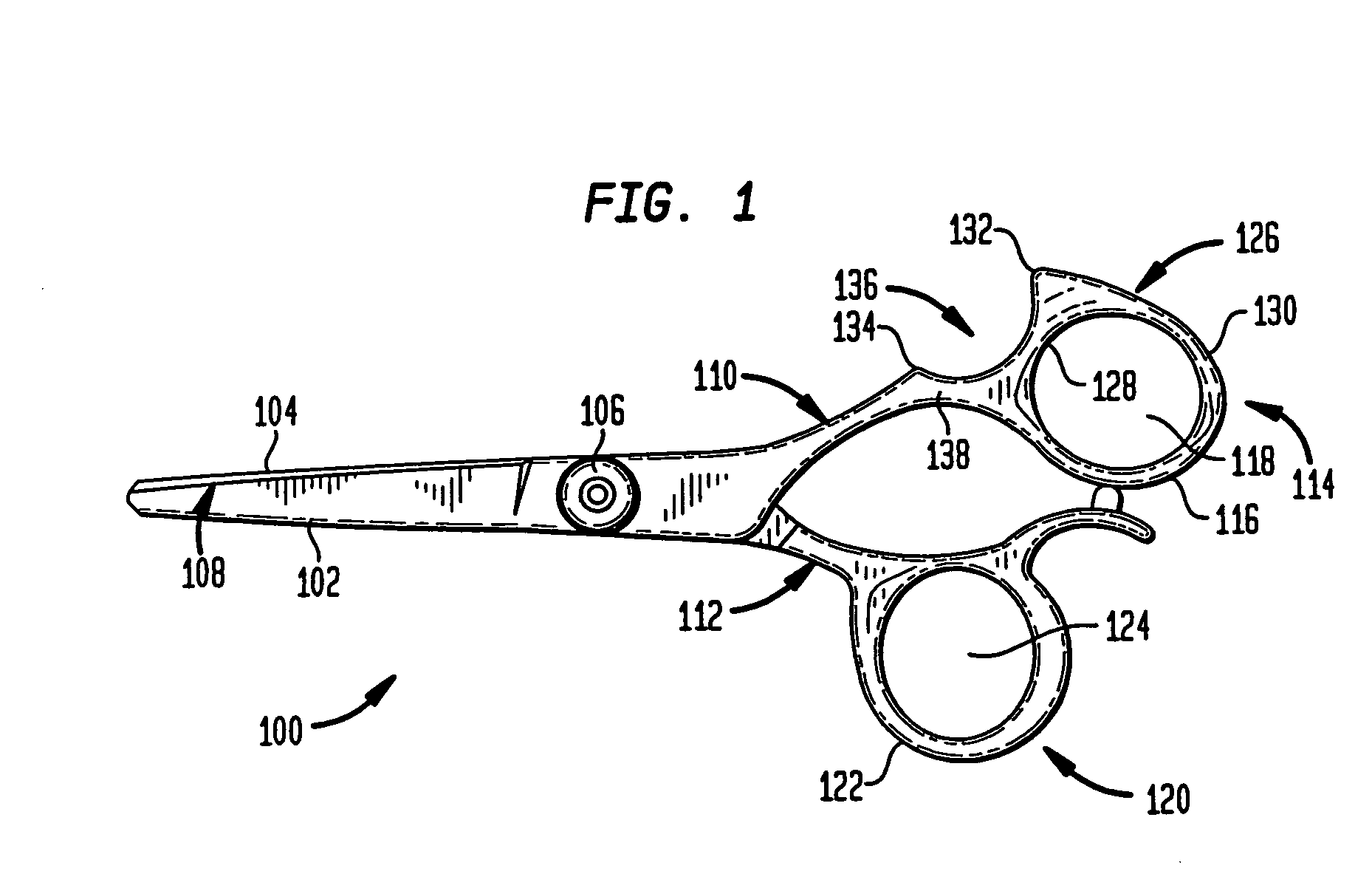 Ring insert kit for scissors and template for use therewith