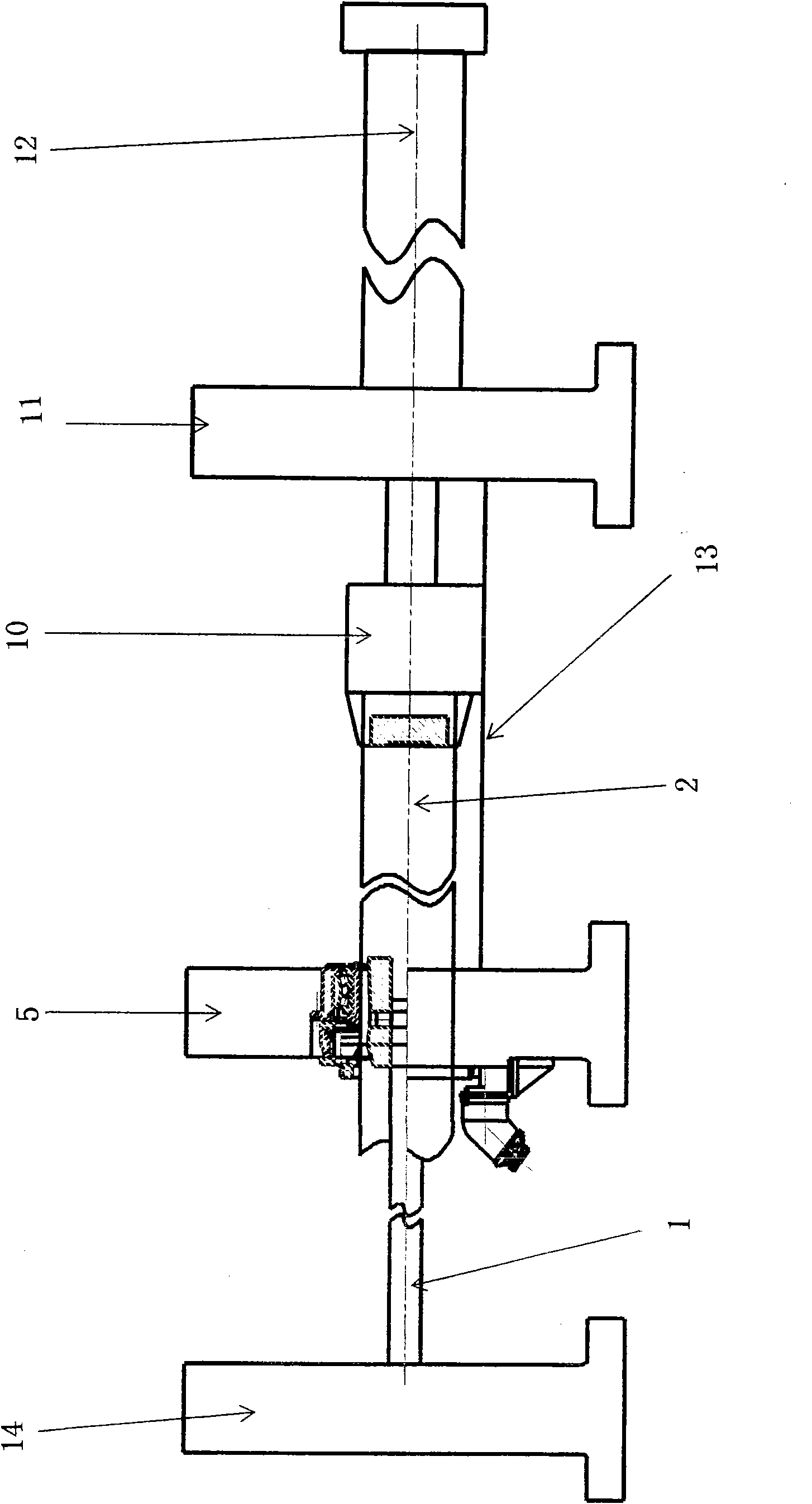 Rotary-press processing method and device of long steel pipe with tensile