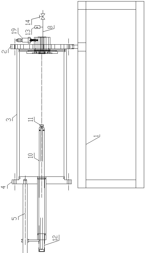 Submerged pulse jet pulse parameter testing device and testing method