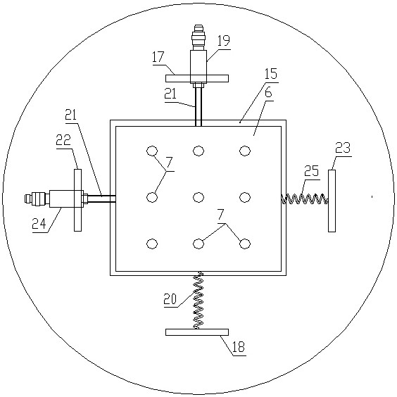 Submerged pulse jet pulse parameter testing device and testing method