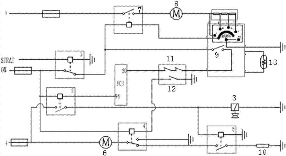 Vehicle and air conditioner control circuit thereof