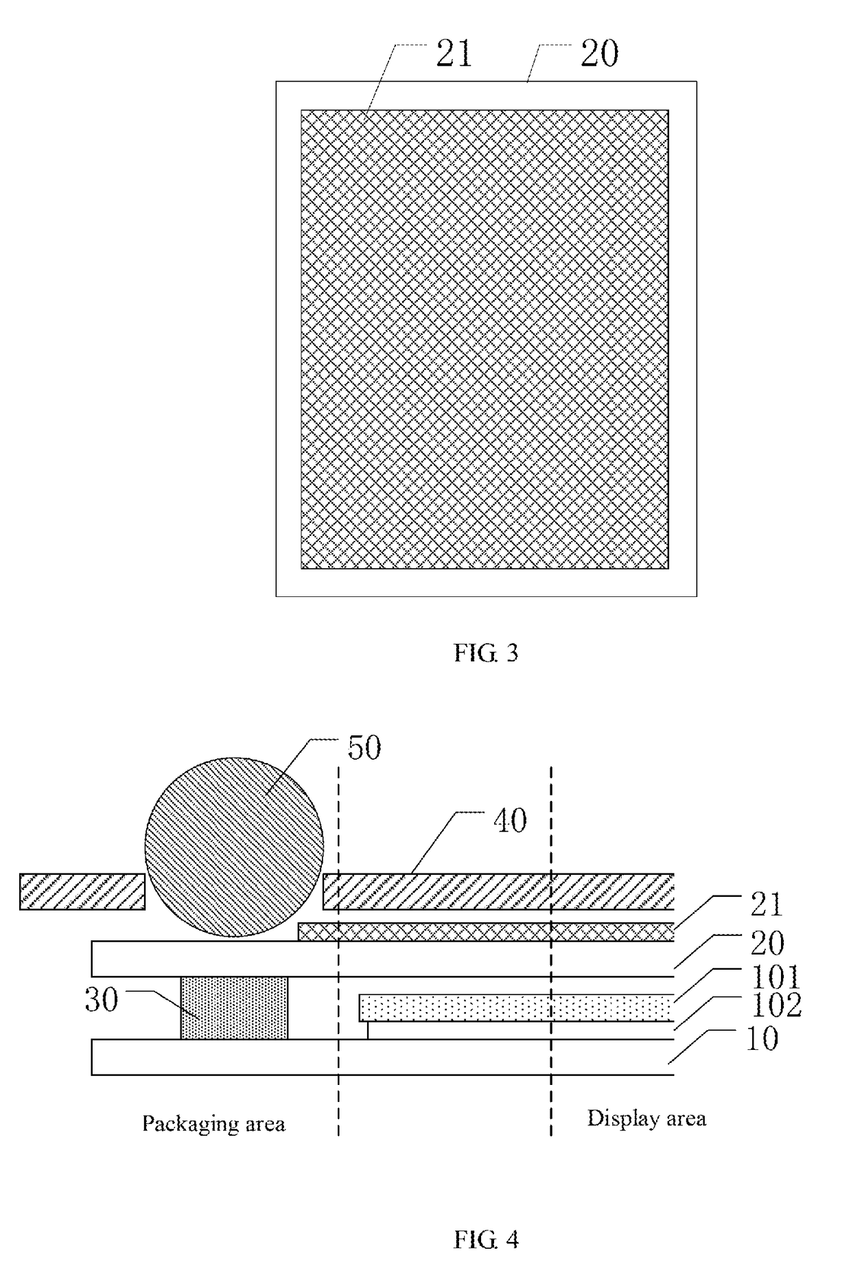 Packaging method, display panel and display device