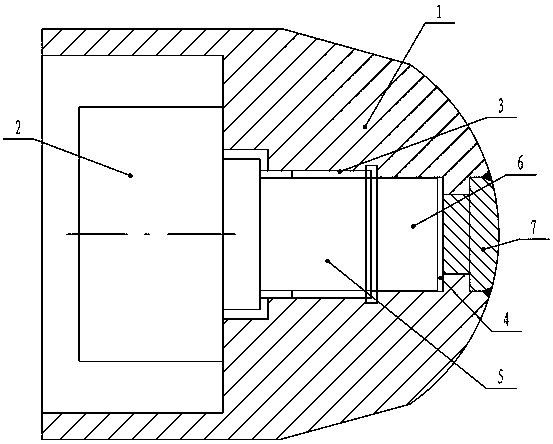 A cutting head connection structure and modification method