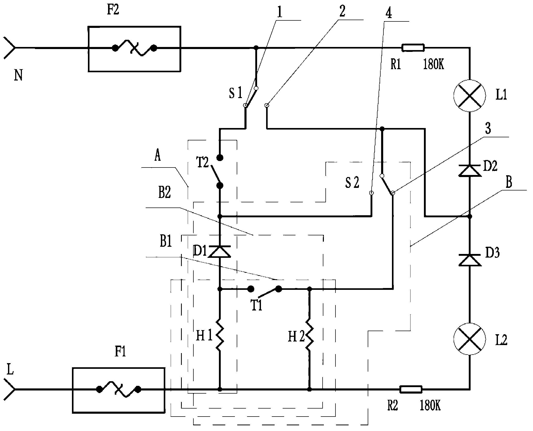 Energy-saving spill-proof mechanical electric rice cooker and energy-saving spill-proof heating circuit thereof