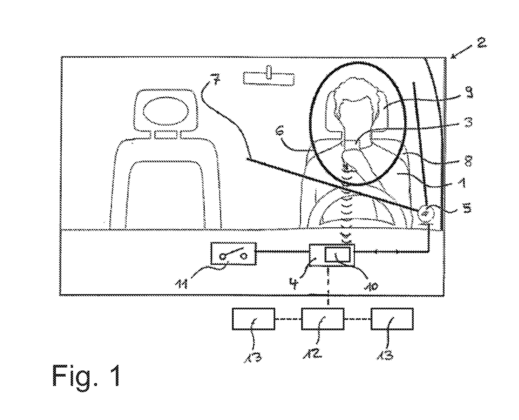 Device for measuring the state of intoxication of a test subject