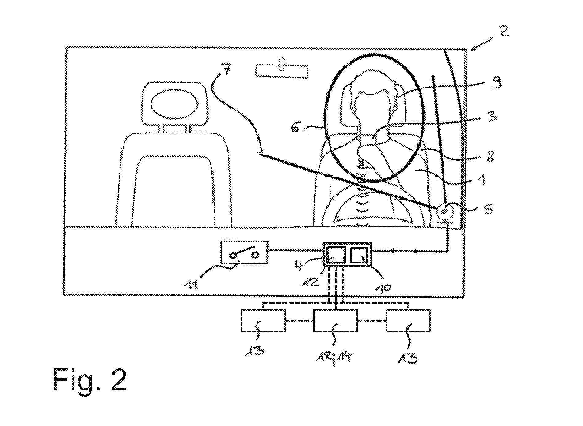 Device for measuring the state of intoxication of a test subject