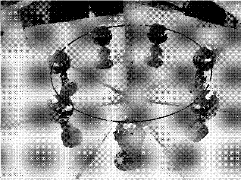 Measurement method of plane mirror included angle in multiplane-mirror catadioptric system