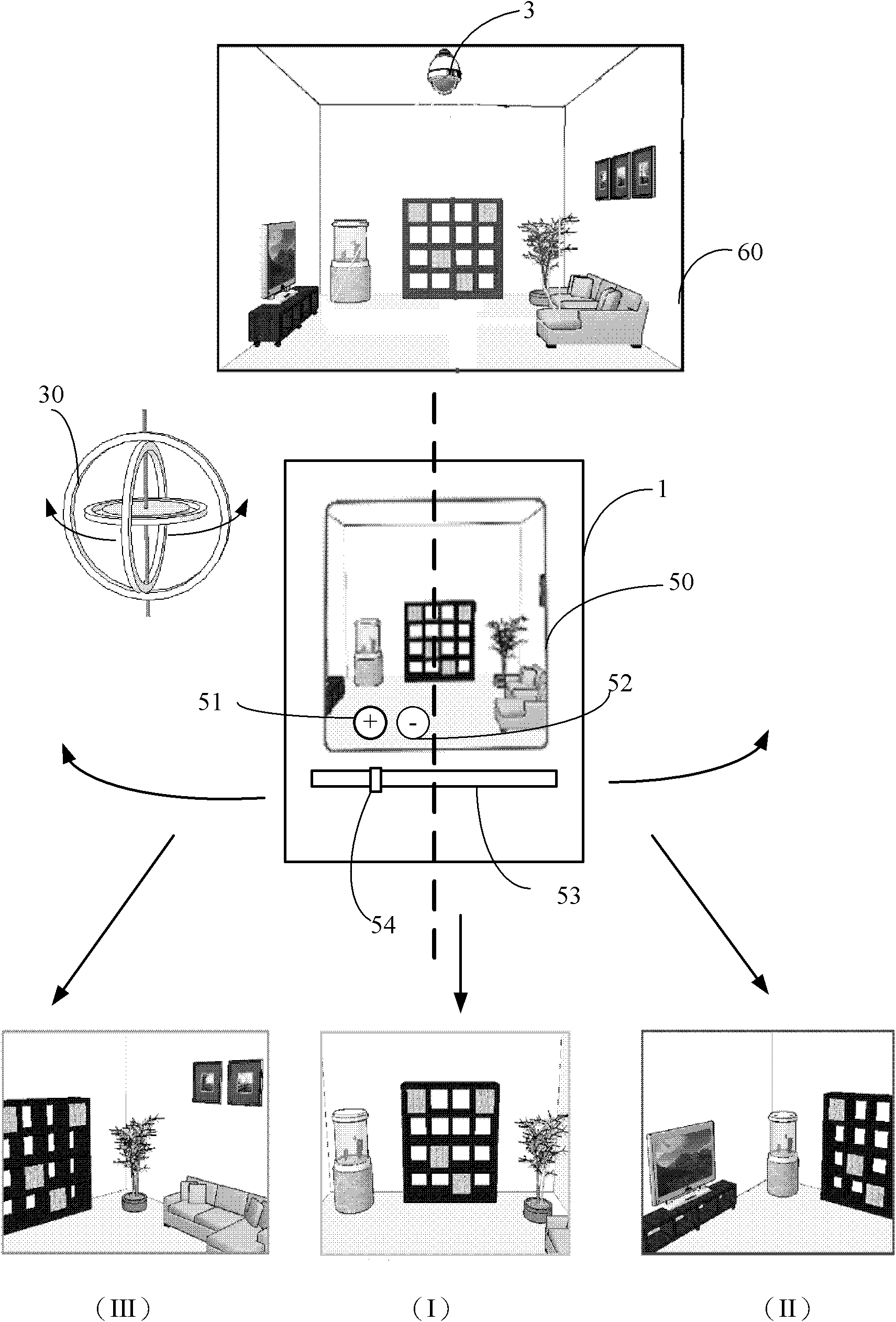 Control system and method of PTZ (Pan Tilt Zoom) photographic device