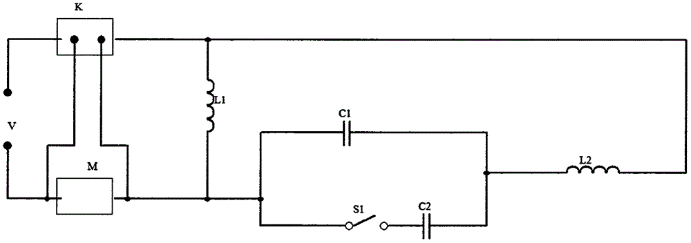 Protective circuit used in starting and operating processes of single-phase asynchronous motor