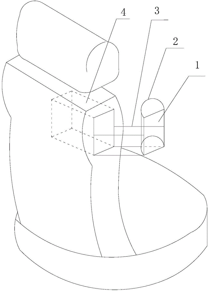 Storage structure embedded into automobile seat