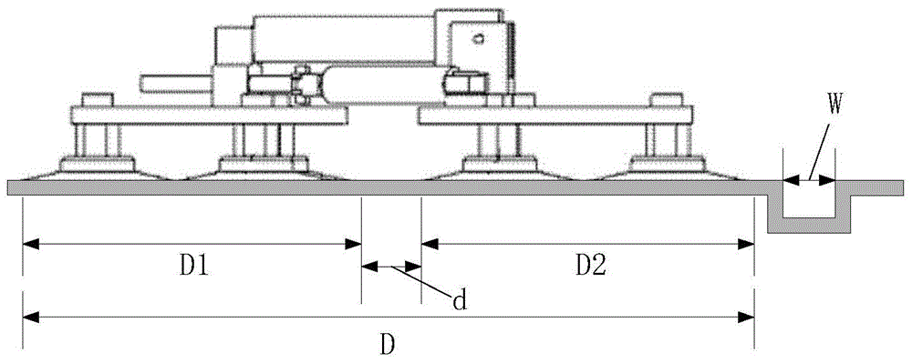 Split robot with suction cup