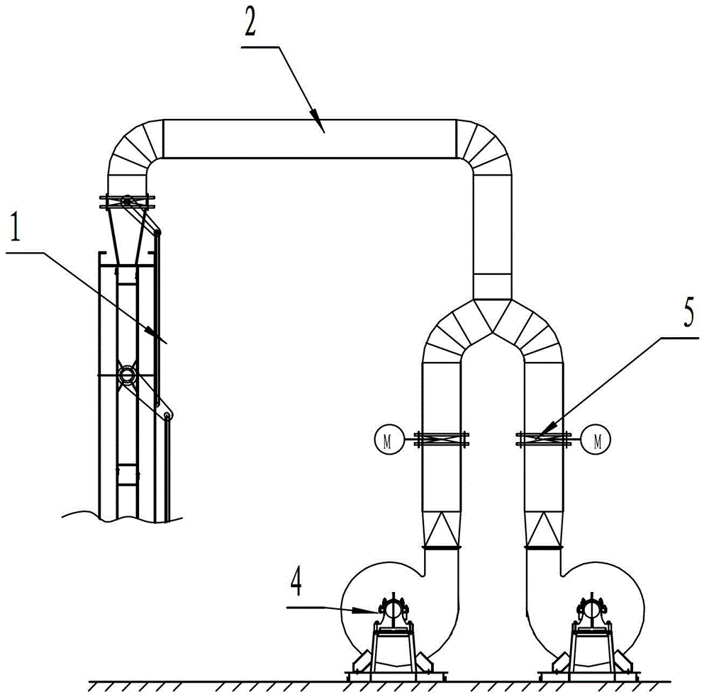 Seal-air automatic switching valve for flue damper door