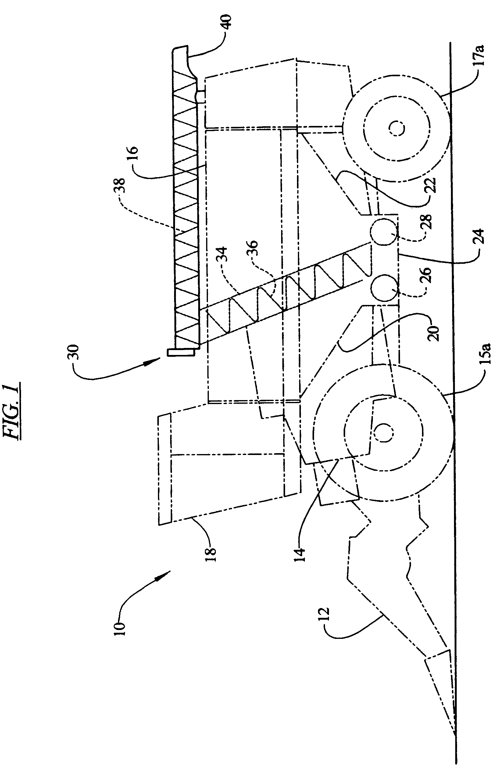 Combine harvester having double unloading auger system