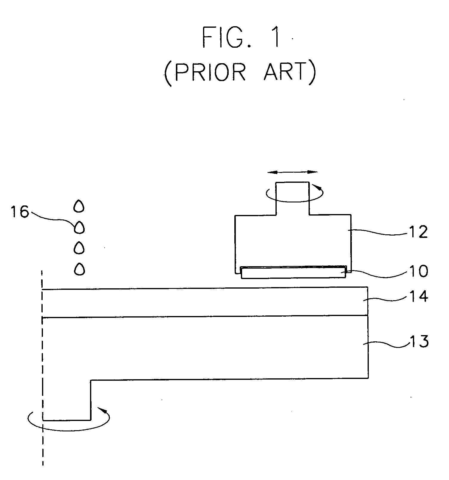 Method and apparatus for polishing a substrate while washing a polishing pad of the apparatus with at least one free-flowing vertical stream of liquid