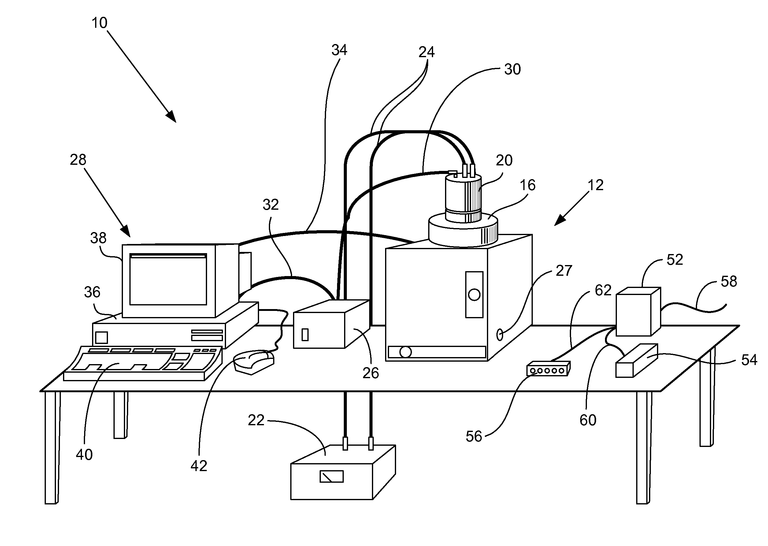 Imaging system with anesthesia system