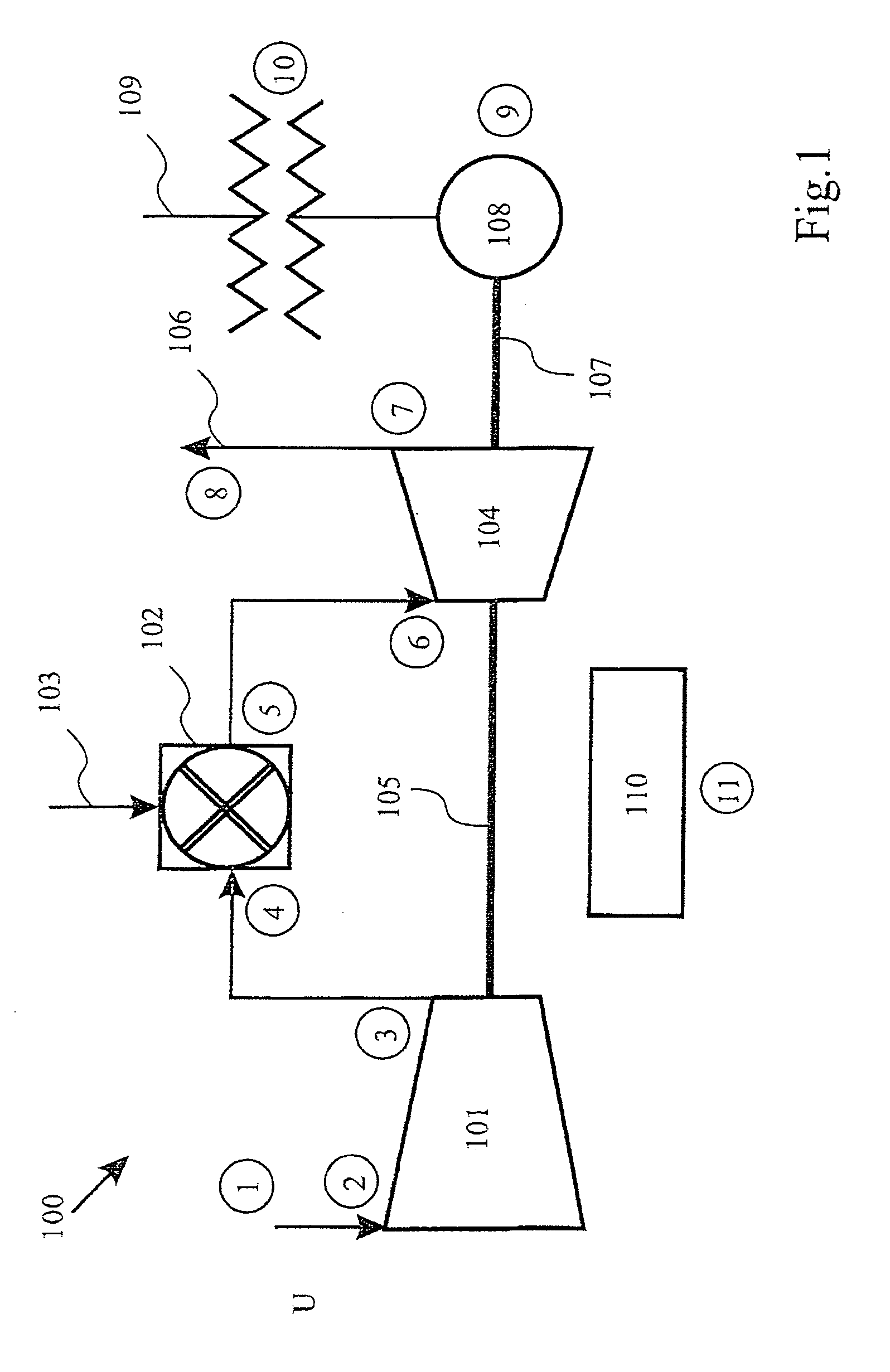 Method for determination of the temperature, mass-averaged over a flow cross-section, of a gas flow in a gas turbine