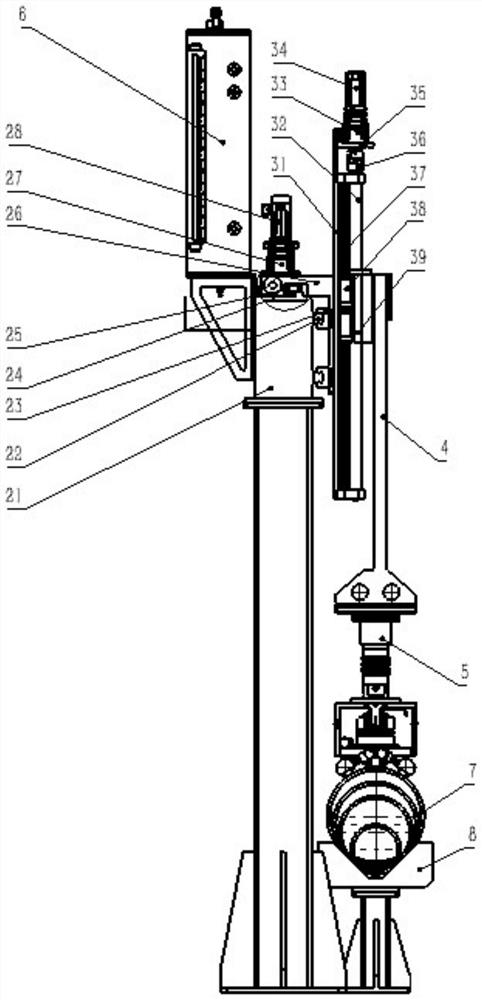 Wall thickness detection device based on spheroidal graphite cast pipe