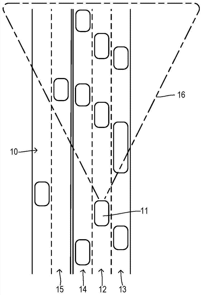 On-board traffic density estimator