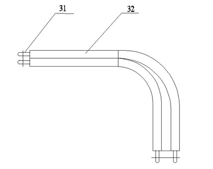 Condensed water processing system for portable air conditioner