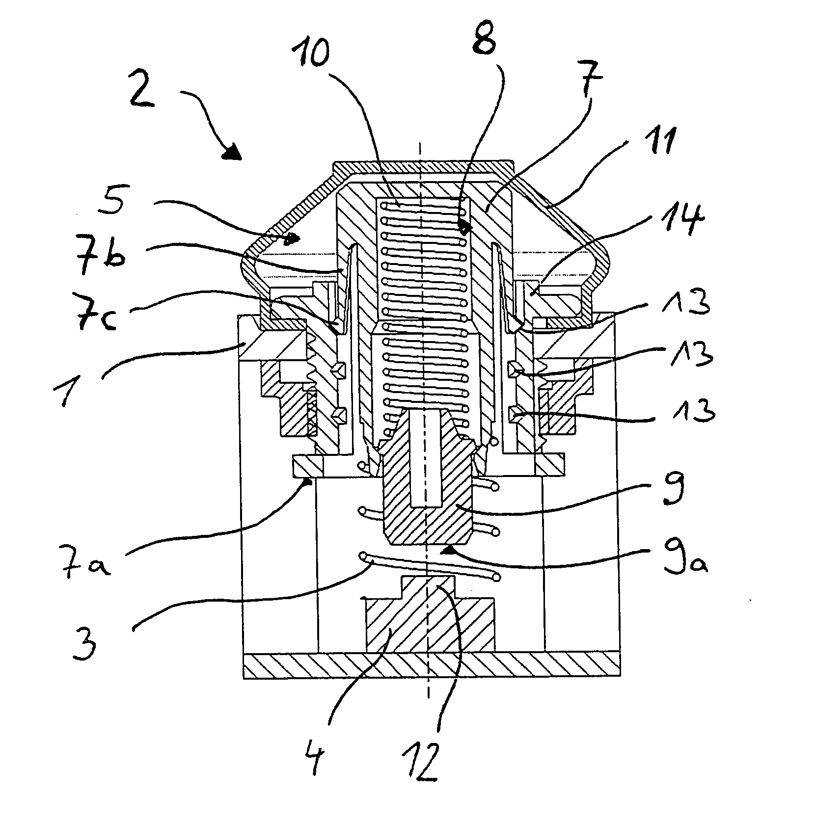 Operating device for manual actuation of hoisting equipment