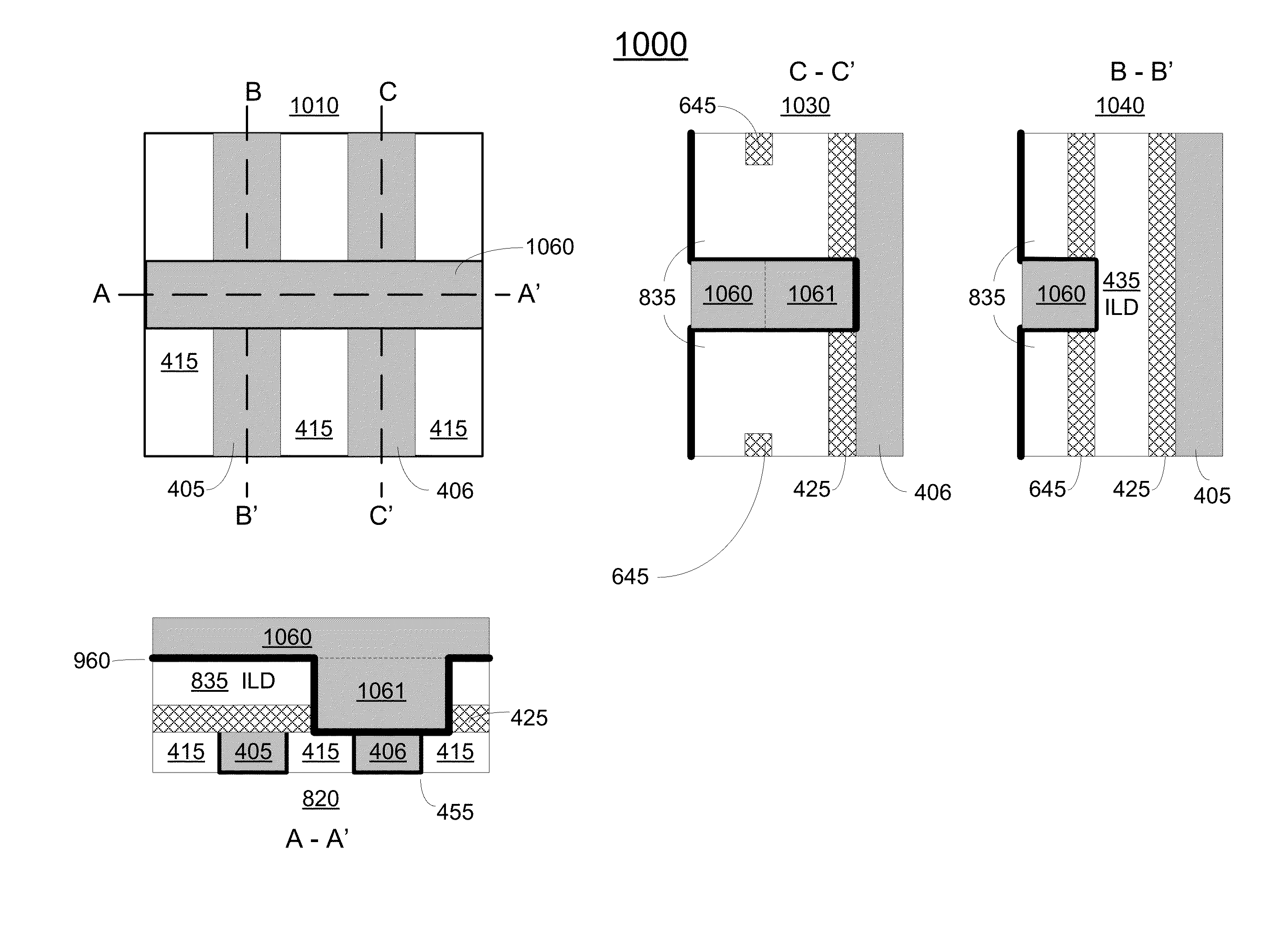 Self-aligned via interconnect using relaxed patterning exposure