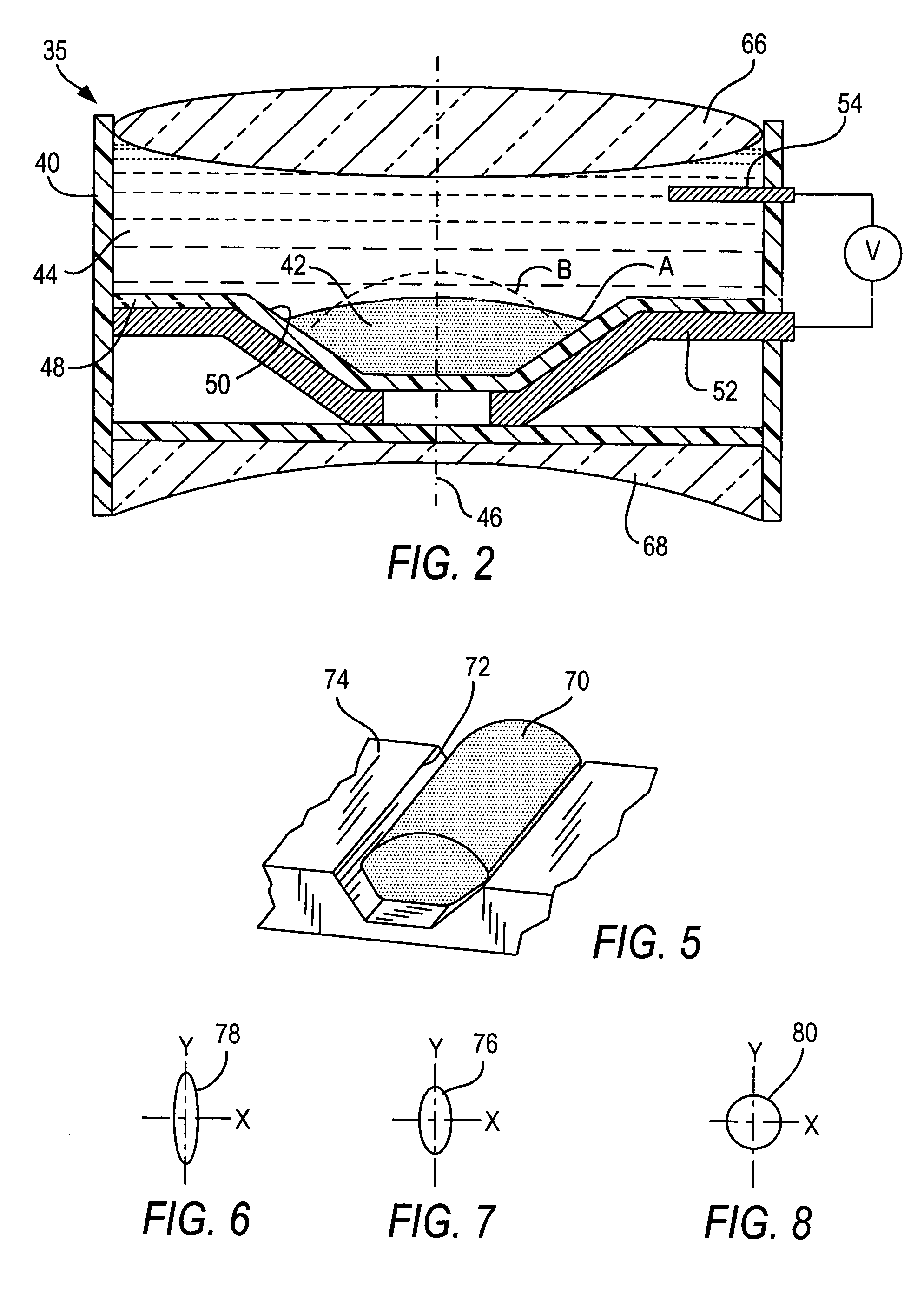 Optical adjustment of working range and beam spot size in electro-optical readers