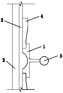 Construction method and construction device of architectural decorative gray lines