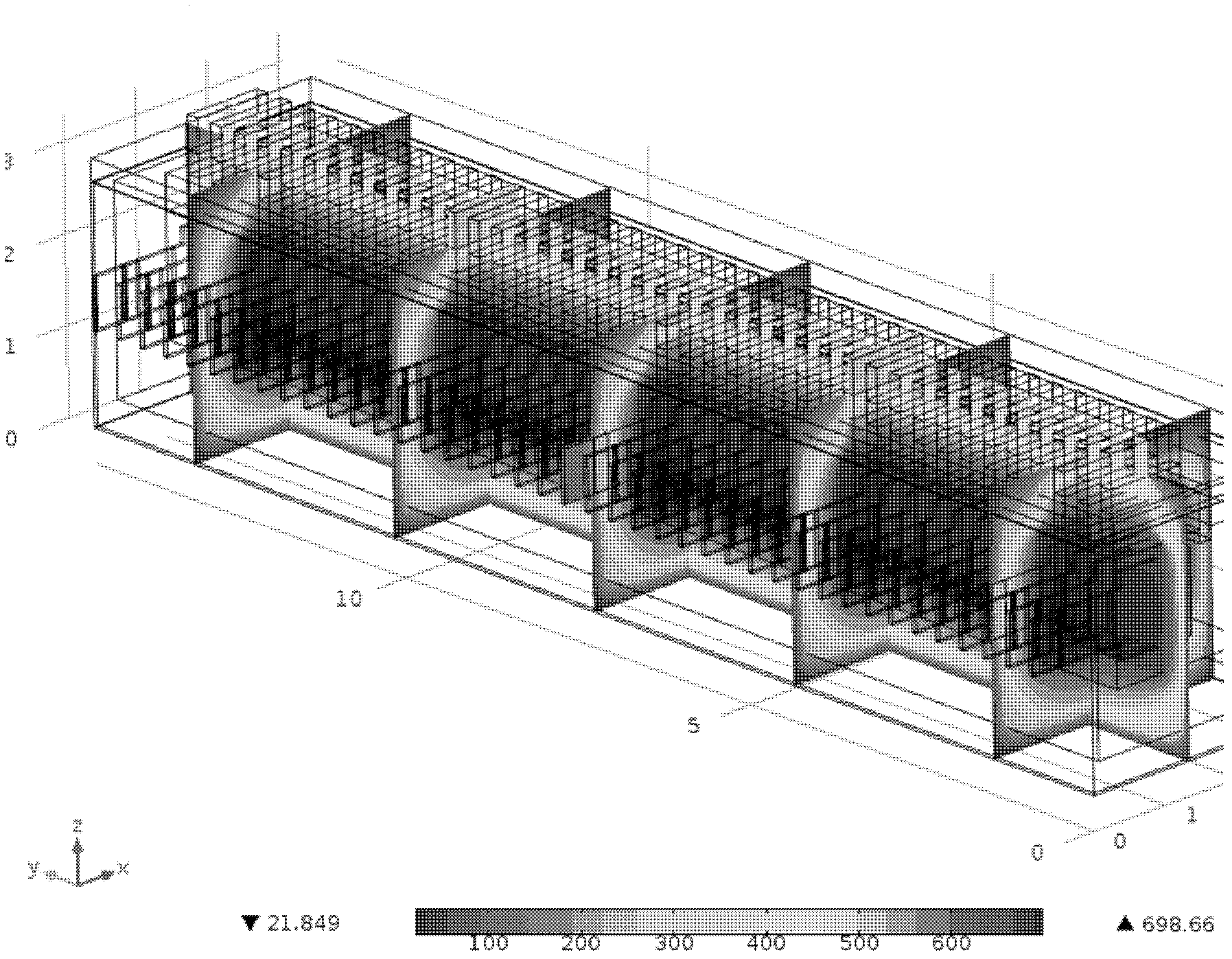 High-current baffleless magnesium electrolytic tank