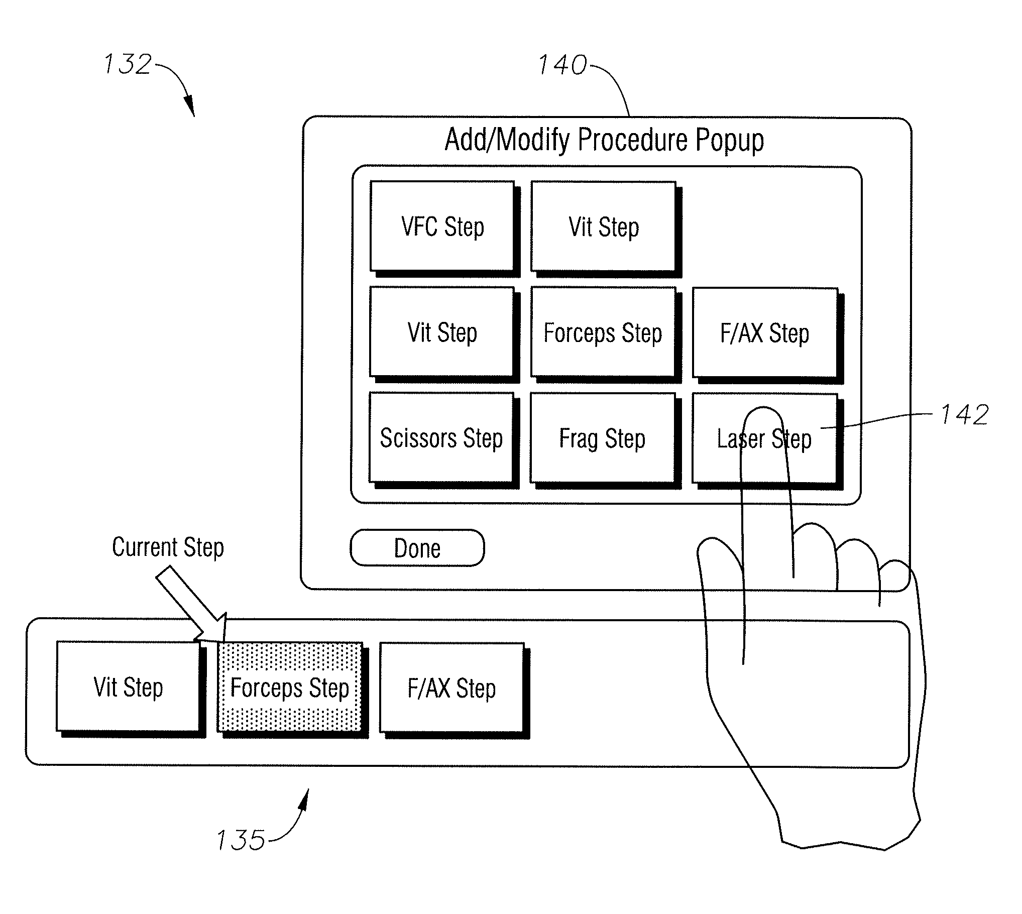 System and Method for the Modification of Surgical Procedures Using a Graphical Drag and Drop Interface