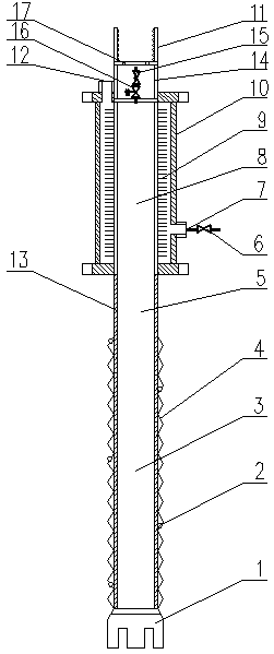 Heat pipe device for deep heat transfer of coal gangue dump