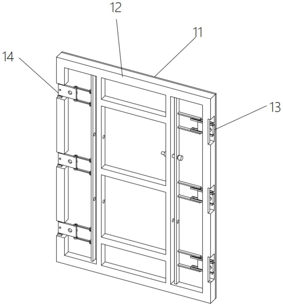 Impact-resistant building aluminum formwork