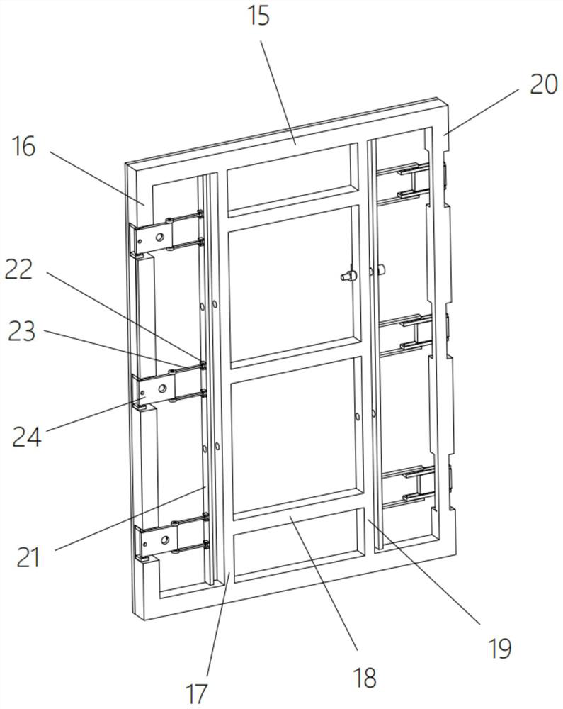 Impact-resistant building aluminum formwork