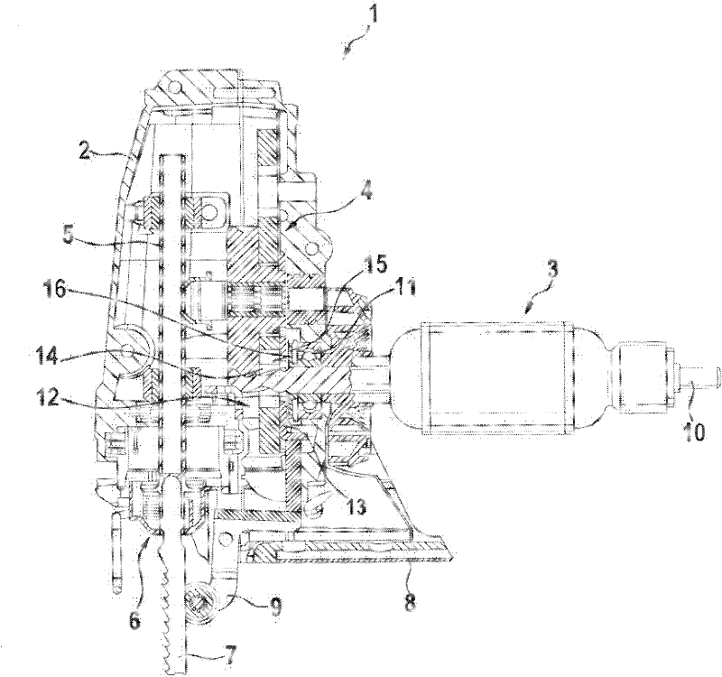 Tool machine, especially handheld tool machine