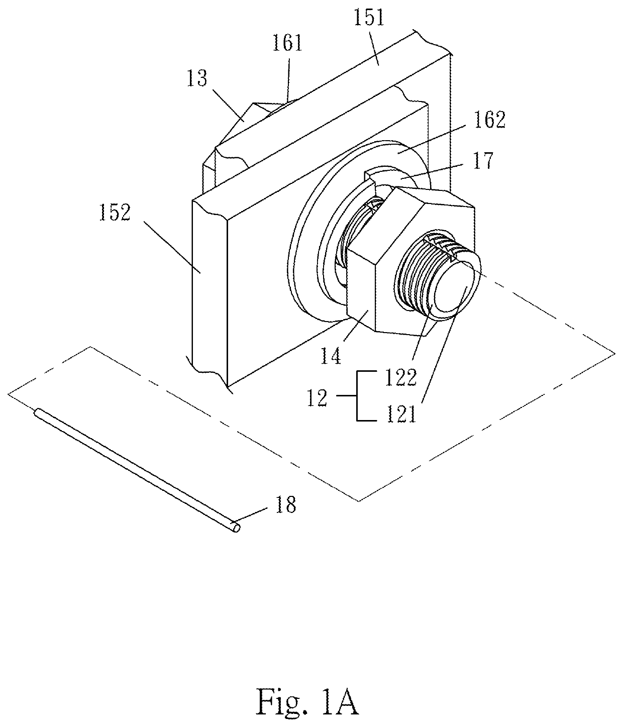 Eco-friendly fastener structure with lockable stainless steel screw pair