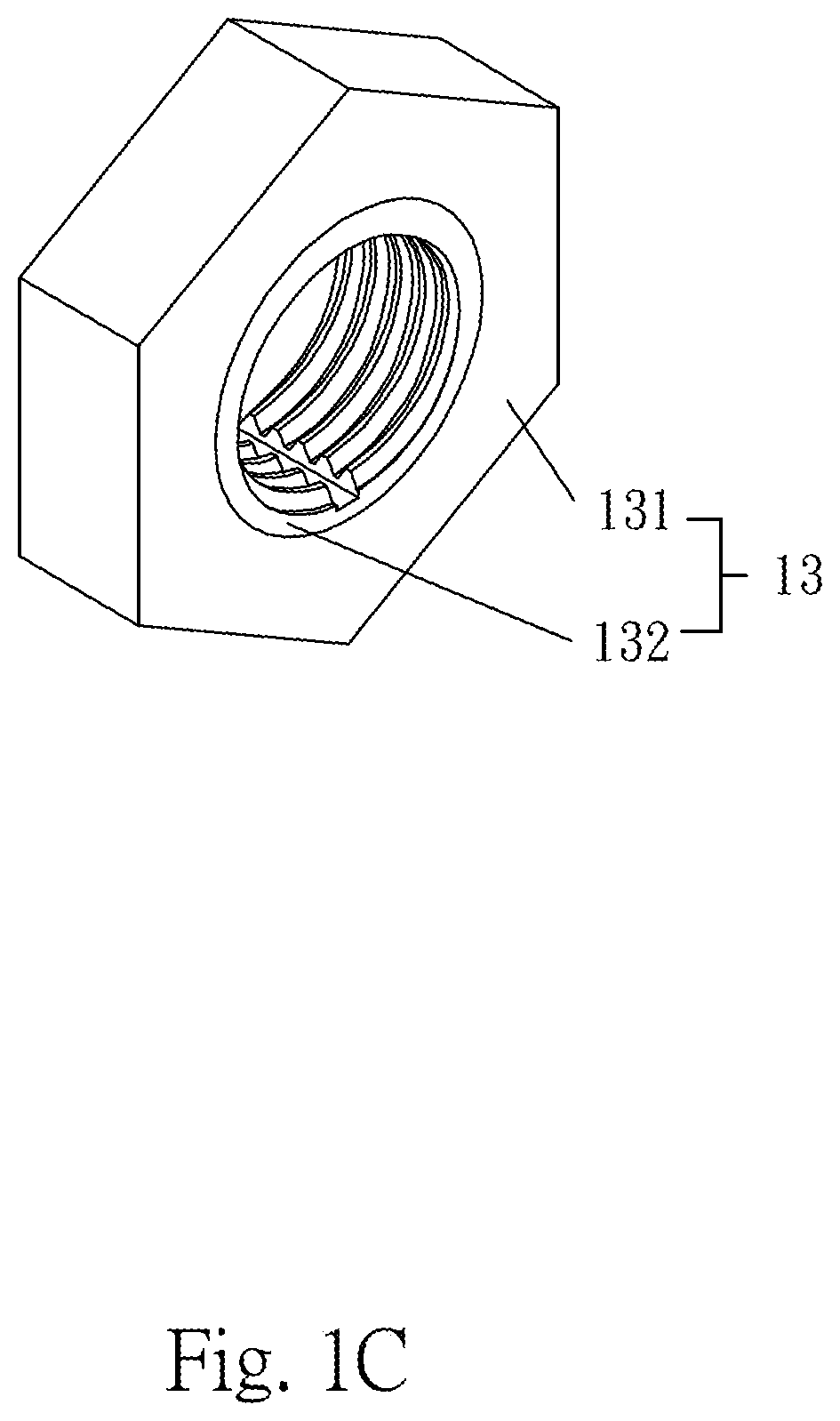 Eco-friendly fastener structure with lockable stainless steel screw pair