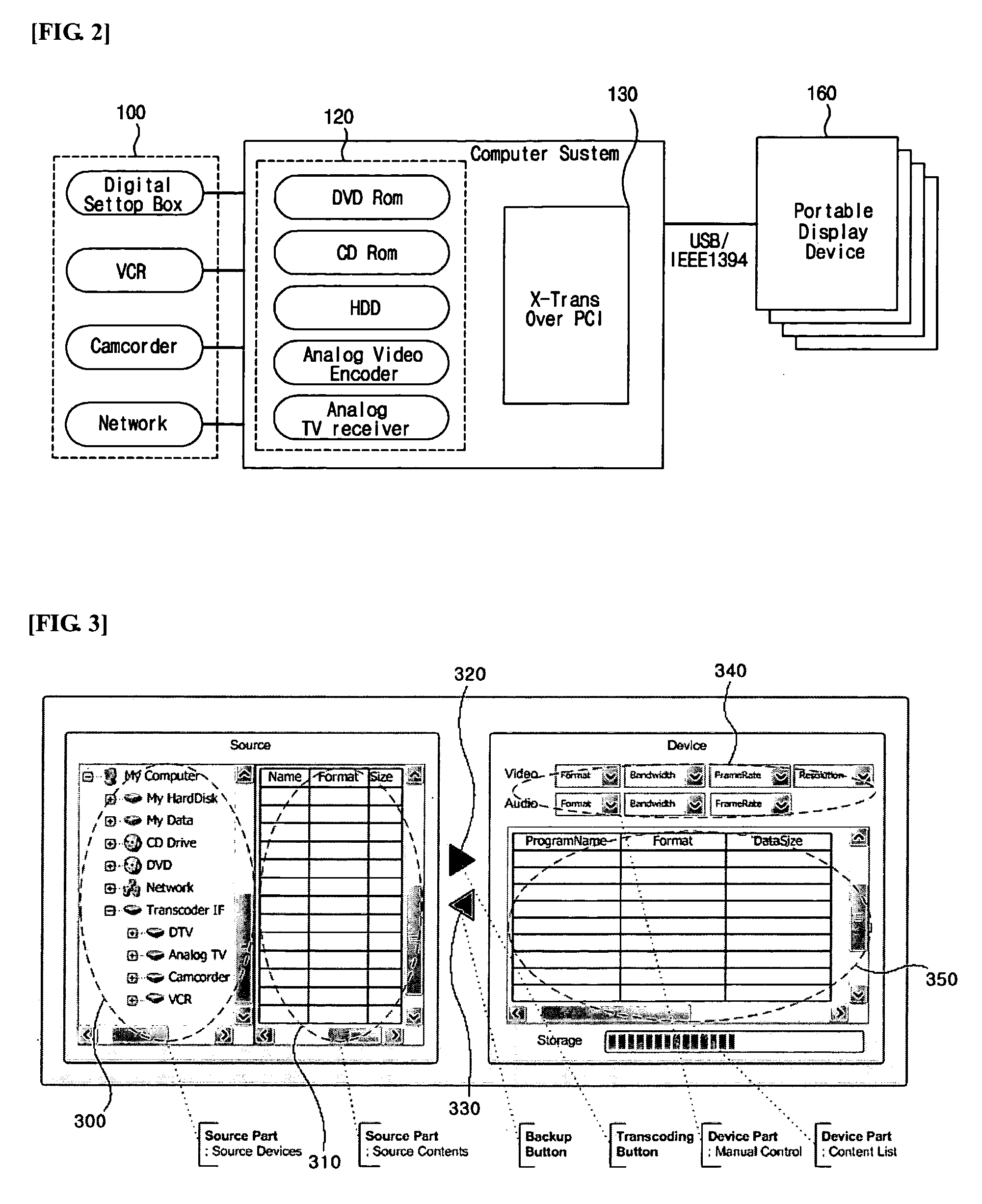 Multimedia service system for portable devices using hardware transcoder