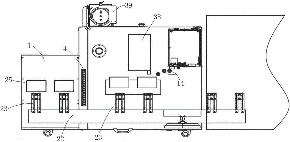 Automatic high-speed terminal cleaning machine of flexible OLED