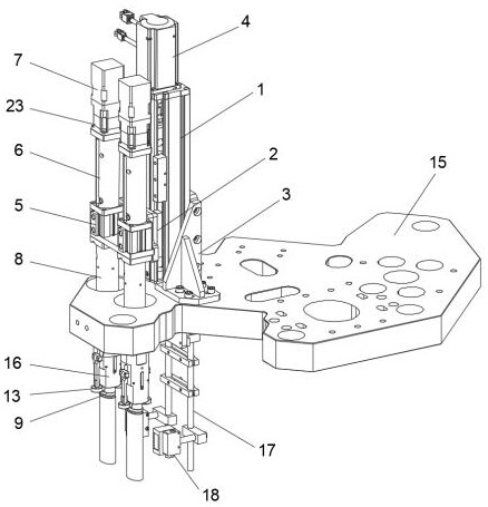 Secondary alignment structure for elliptical hose shoulder injection machine