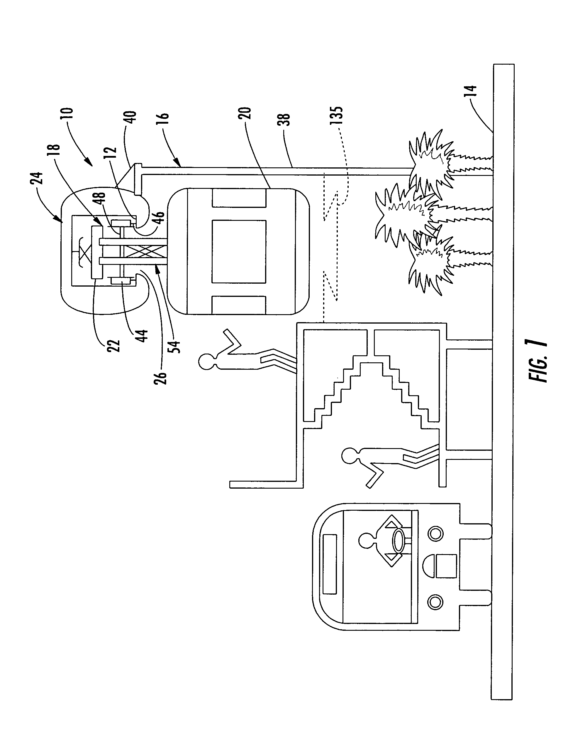 Overhead suspended transportation system and method